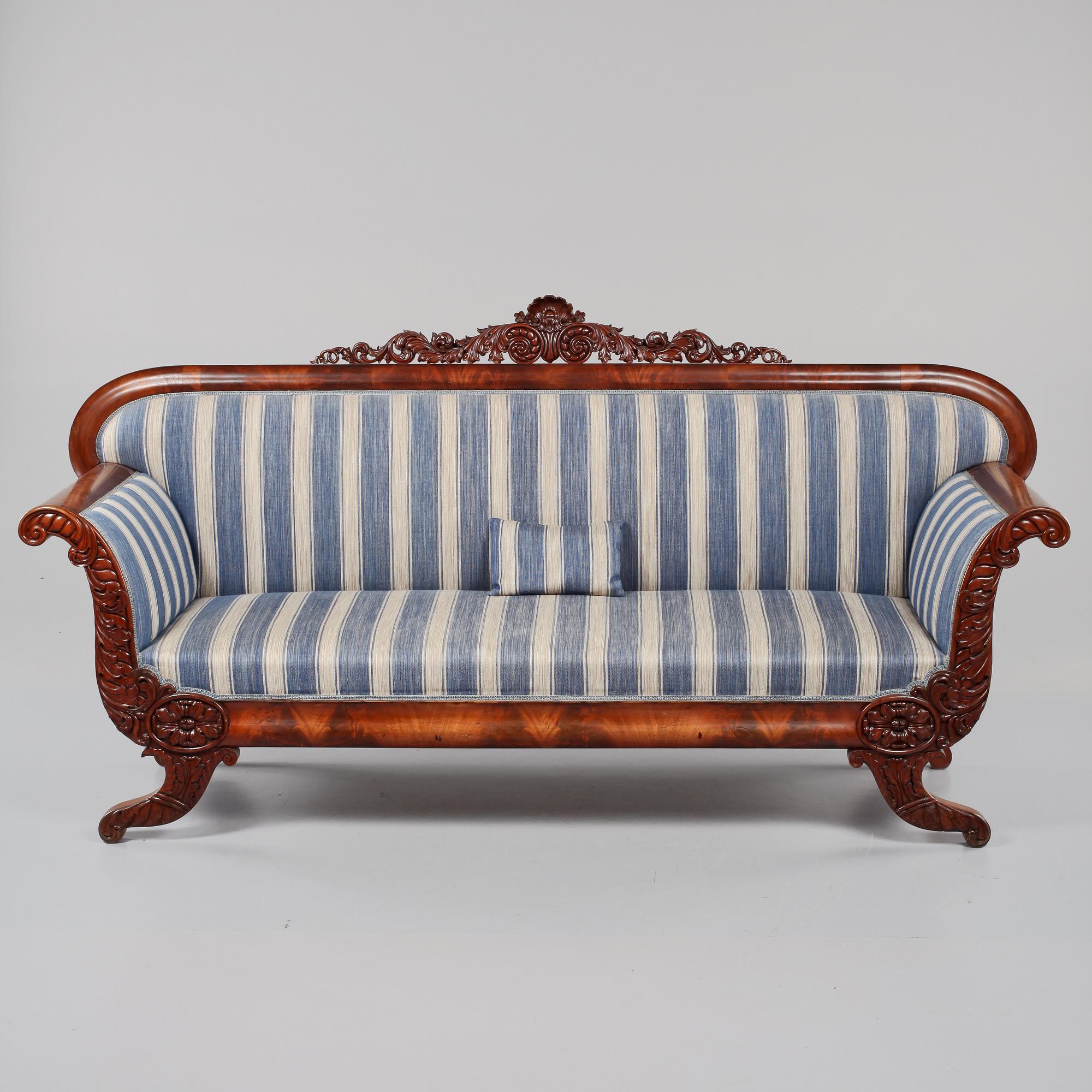 SOFFA, senempire, 1800-tal.