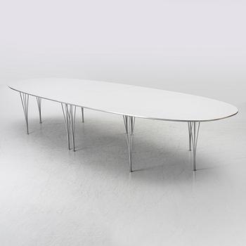 Bruno Mathsson, & Piet Hein, conference table, "Superellipse", Fritz Hansen, Denmark.
