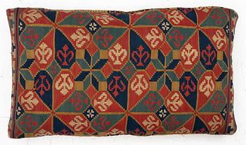 A sled cushion, Scandinavia, 19th century, c. 80 x 42 cm.