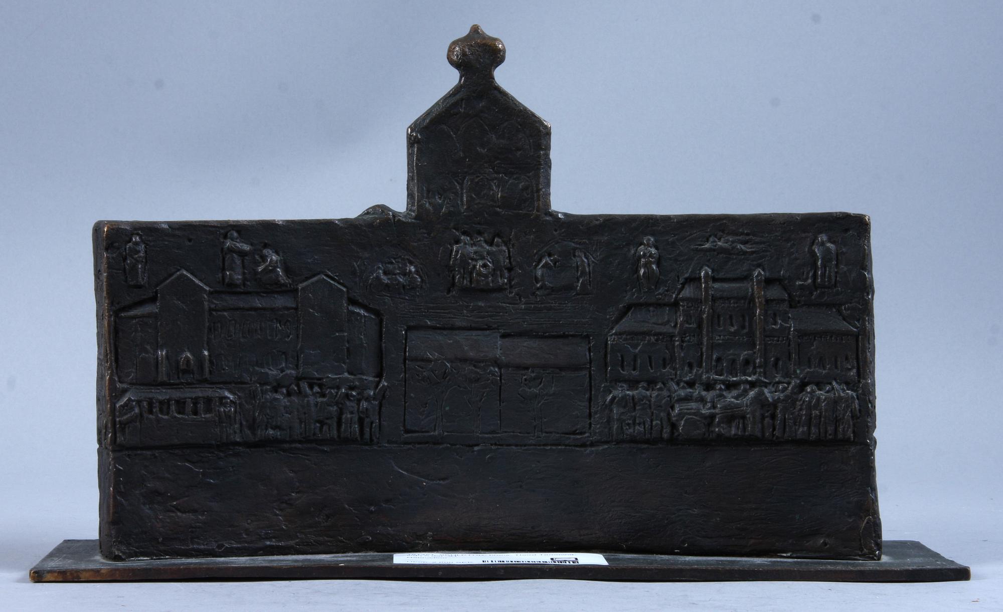 SKULPTUR, brons, Thord Tamming, sign o dat -91.