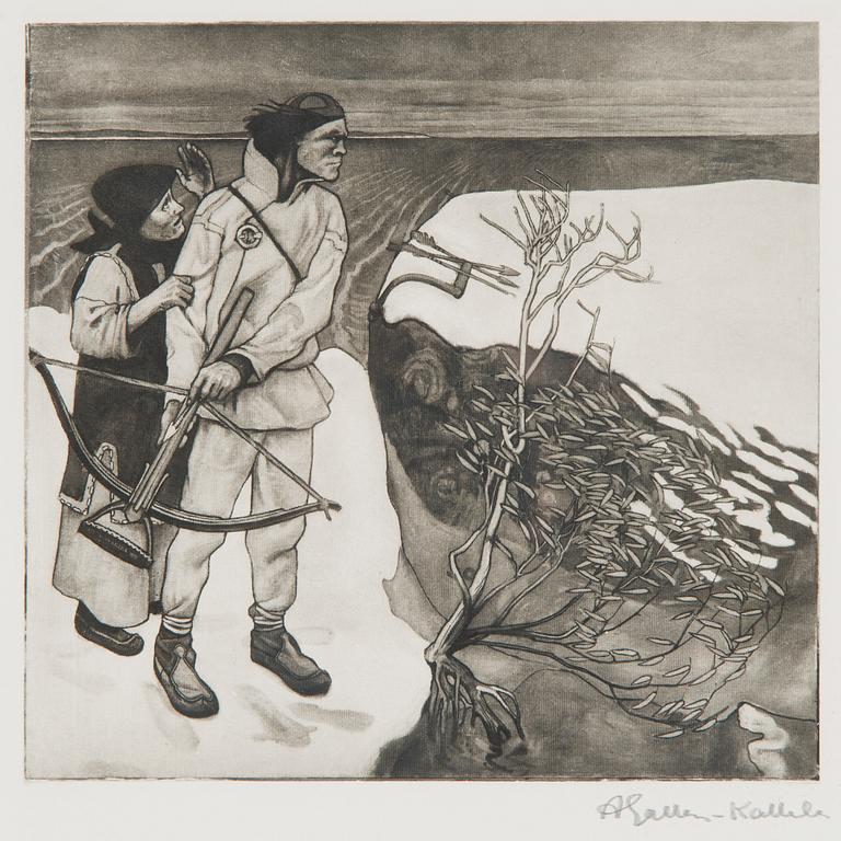 Akseli Gallen-Kallela, "Joukahaisen kosto".