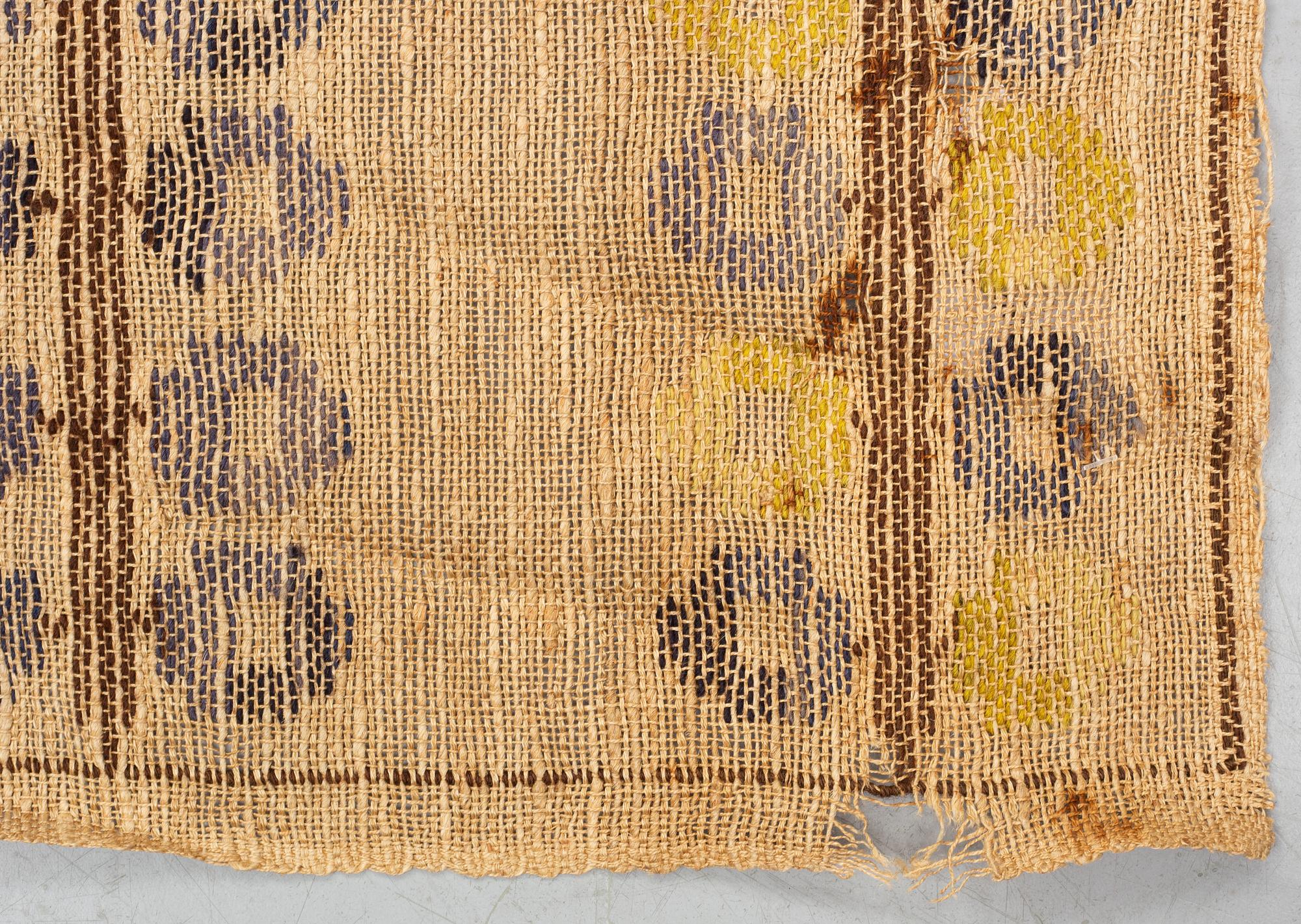 Märta Måås-Fjetterström, a drape, "Blåklockan", flat weave, ca 248 x 151,5-153 cm, signed MMF.