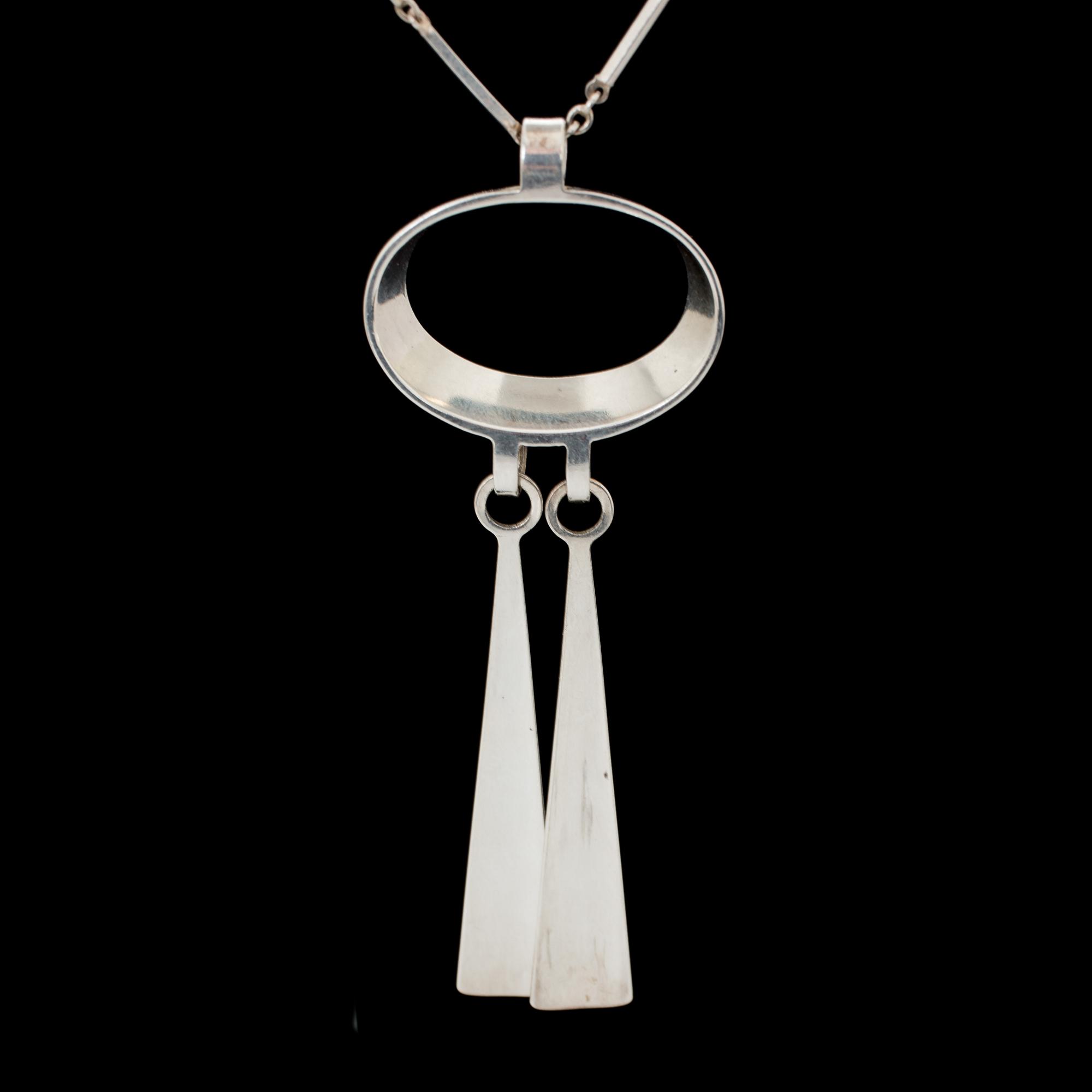 HALSBAND, silver. David Andersen Norge. Vikt ca 15 gram.