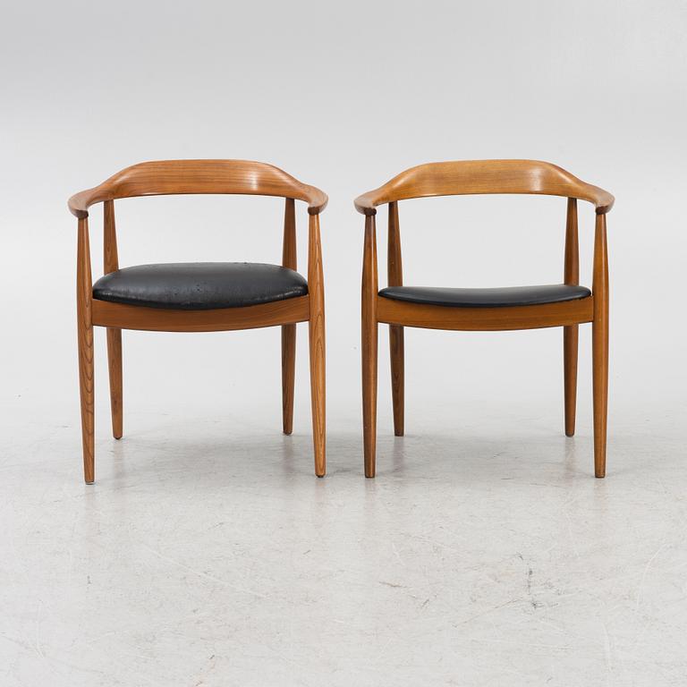 Illum Wikkelsø, eight chairs, Denmark, 1950's/60's.