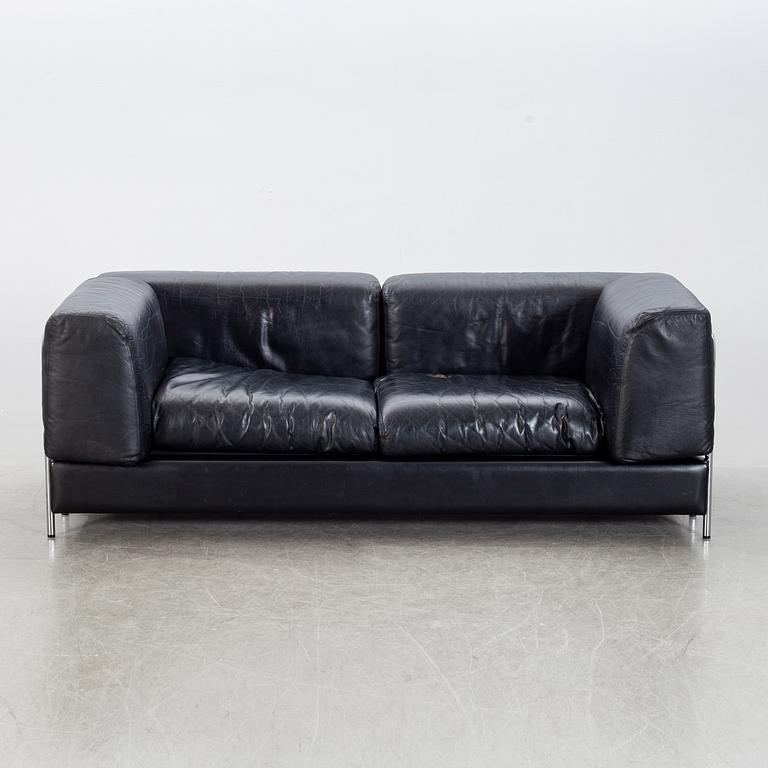 A Swedish 1970/80's leather sofa.