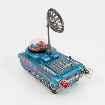 A Masudaya tinplate Space Tank M-18 Japan 1950s.