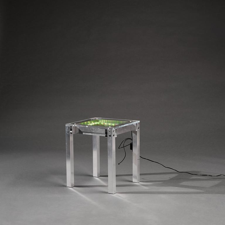 Fredrik Paulsen, a unique sidetable/stool, "Sidetable One, The Light Fantastic", JOY 2024.
