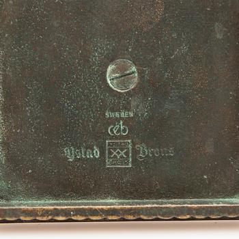 Ystad Bronze, desk set, 5 pieces, 20th century.