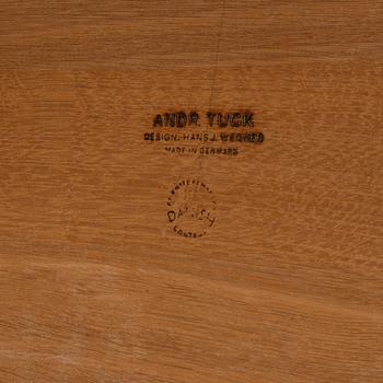Hans J Wegner, an oak coffee table, Andreas Tuck, Denmark.