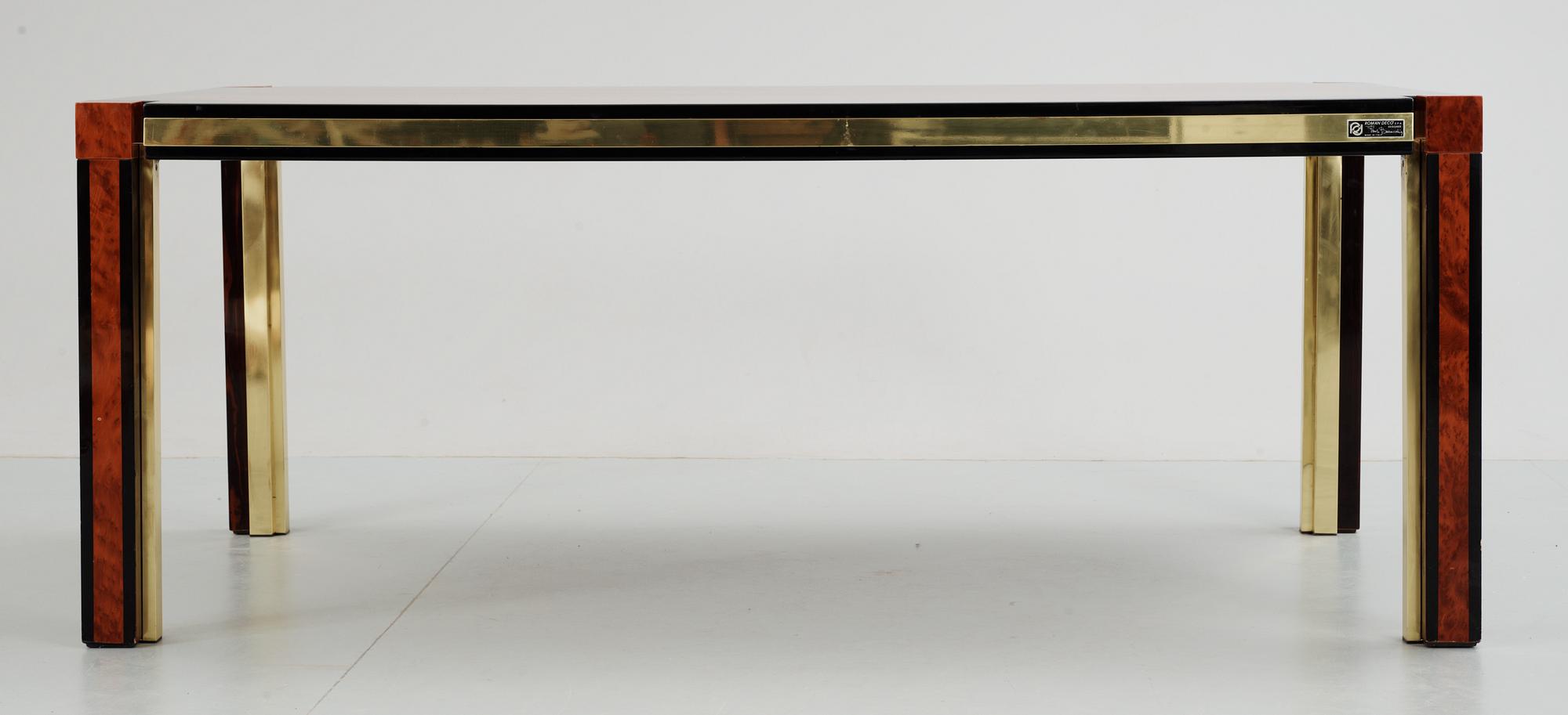 A Paolo Barracheli, 'Roman Deco' dining suite, ca 1980.