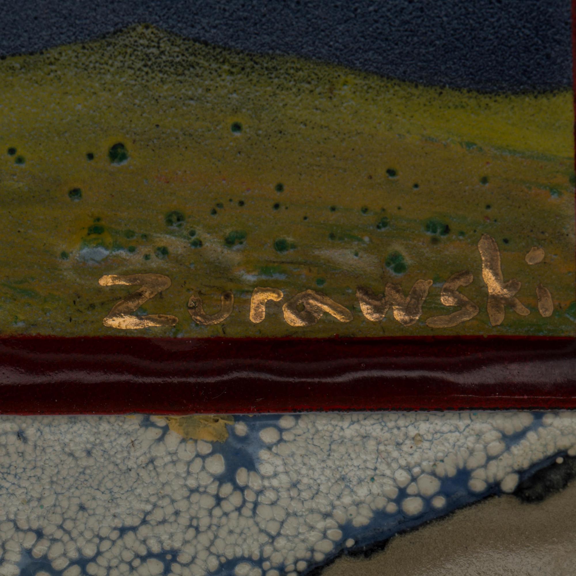 ANDRÉ ZURAWSKI, blandteknik/emalj, signerad.