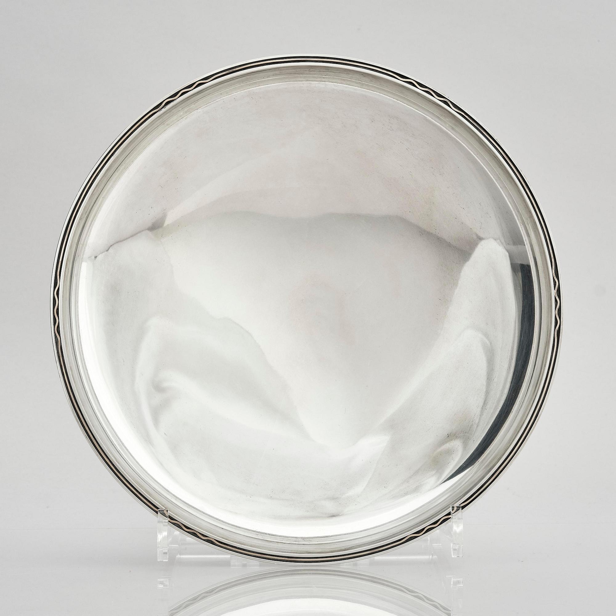 Helge Lindgren, a sterling silver bowl, Stockholm, Sweden 1952.