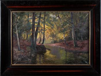 HANS TIEL, olja på duk. Signerad.