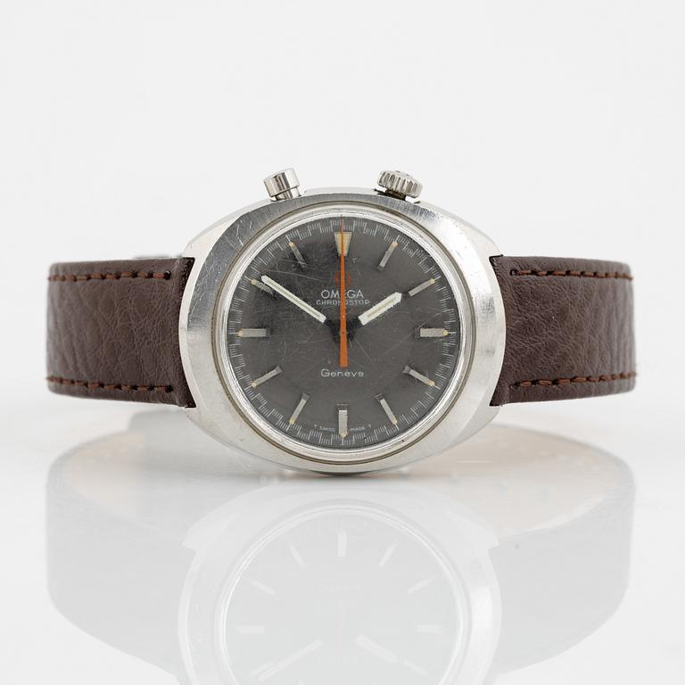 Omega, Chronostop, kronograf, armbandsur, 35 x 39,5 mm.