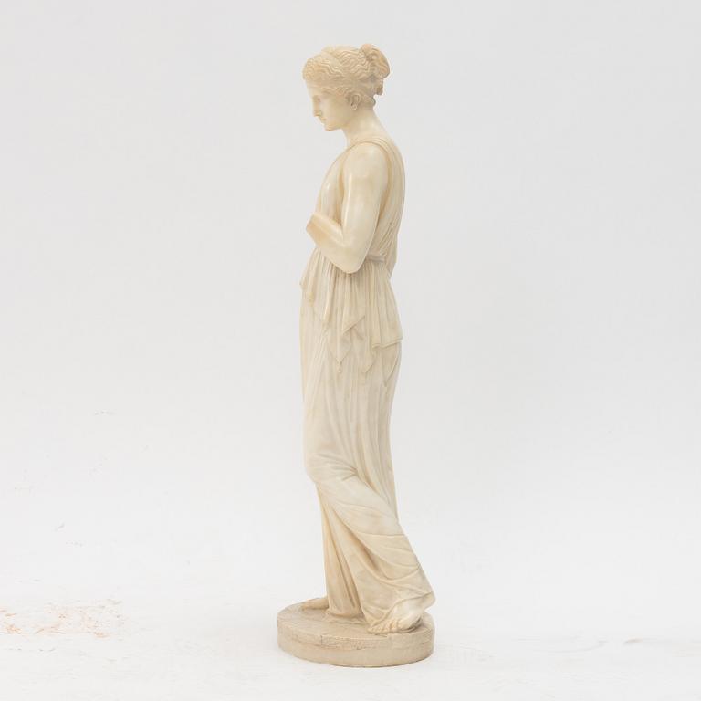 An alabaster sculpture, 20th Century.