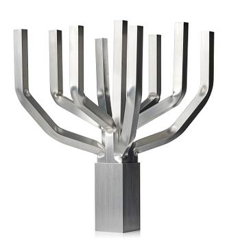98. David Taylor, kandelaber, unik, "Aluminium Candelabra 9", Studio Mellösaverken, Sverige, 2022.