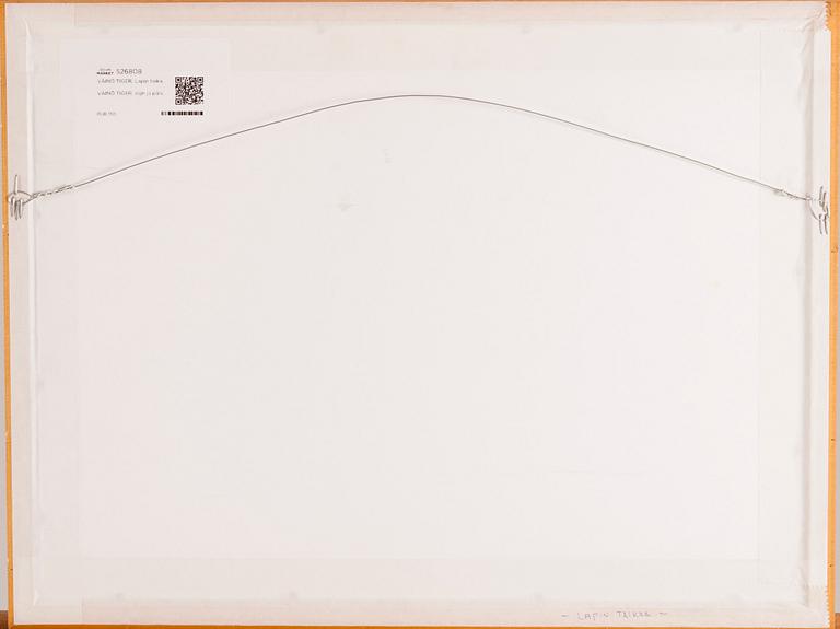 VÄINÖ TIGER, vesiväri, signeerattu ja päivätty Inari 25.VIII.42.