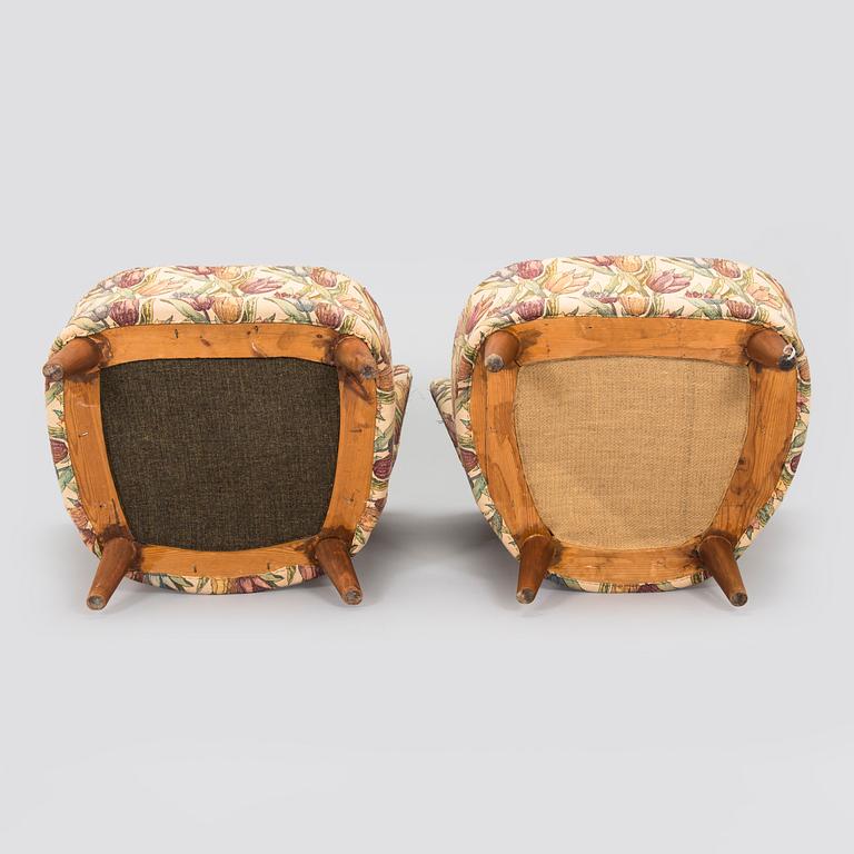 Fåtöljer, ett par, 1900-talets mitt.