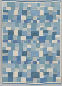 MATTA, maskinvävd, dubbelsidig, signerad ID (Ingrid Dessau). Ca 226 x 159 cm.