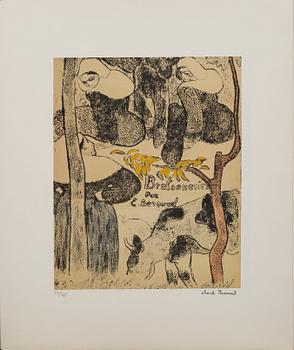 ÉMILE BERNARD, six lithographs numbered 26/125.