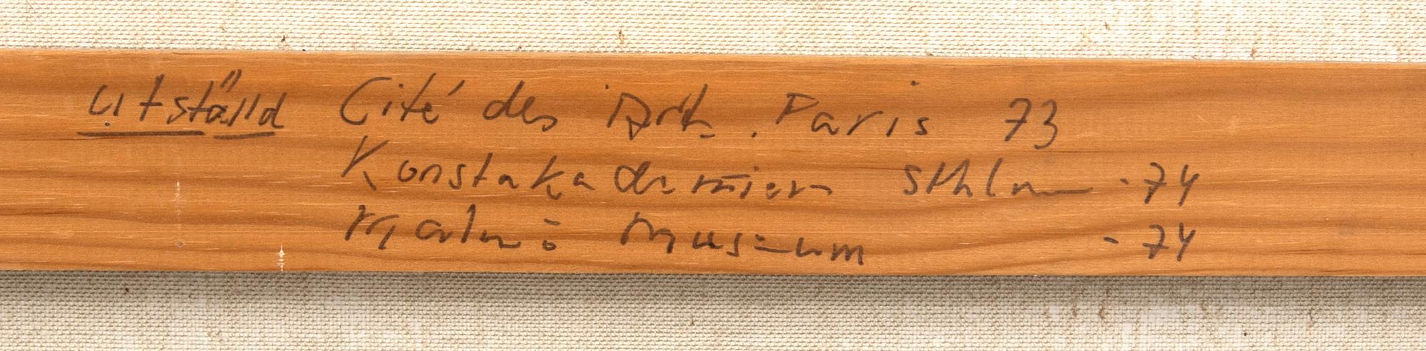 Uno Svensson, "Nature morte" "Image XV/72".