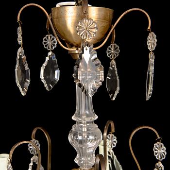 Paavo Tynell, a mid-20th century '1467/5' chandelier for Taito.