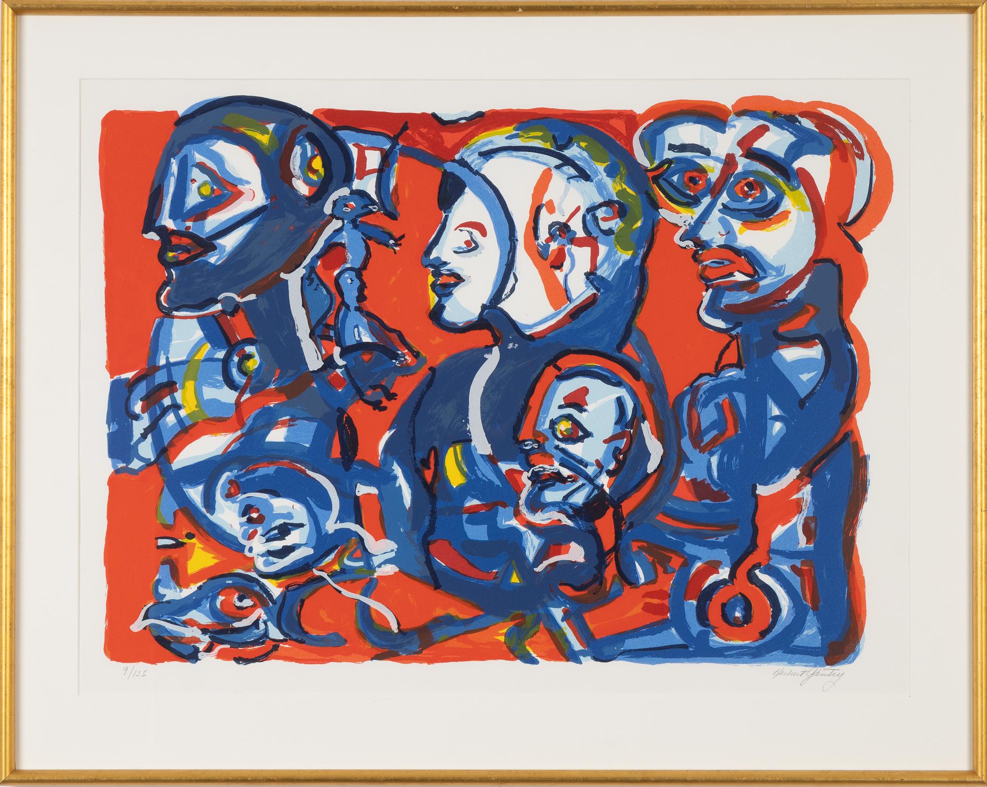 Herbert Gentry, färglitografi, signerad och numrerad 9/125.