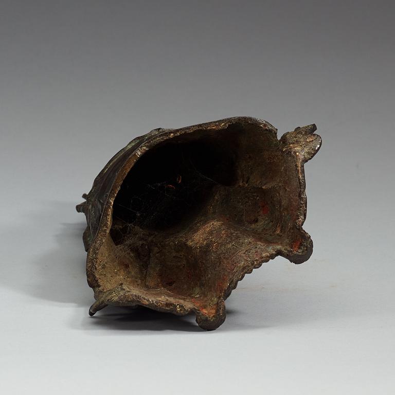 FIGURIN, brons. Xi Wangmu, Ming dynastin, 1600-tal.