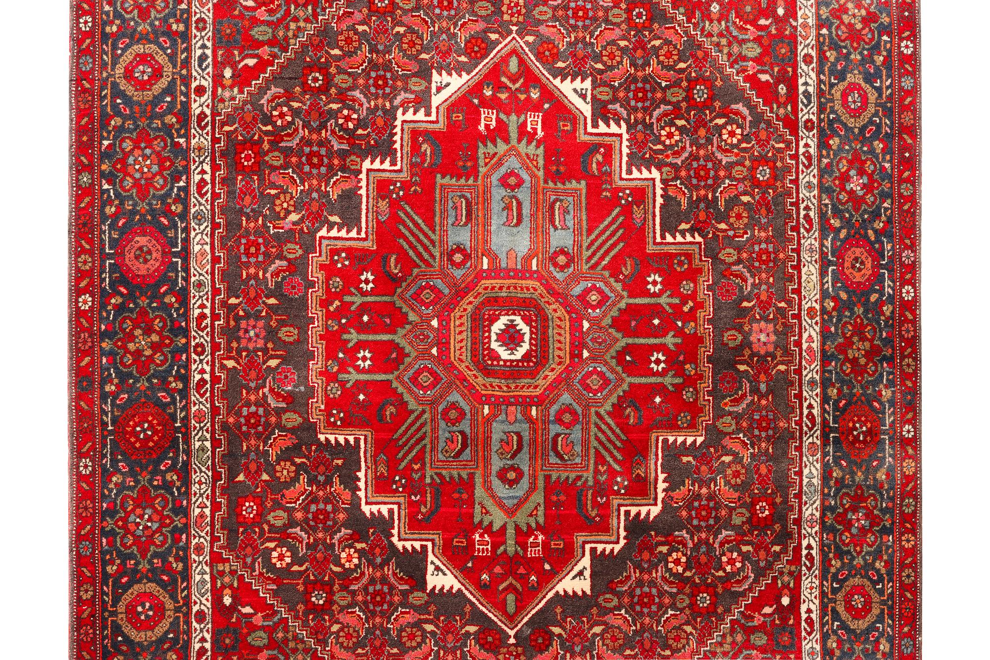 A Bidjar carpet, Old, c. 205 x 130 cm.