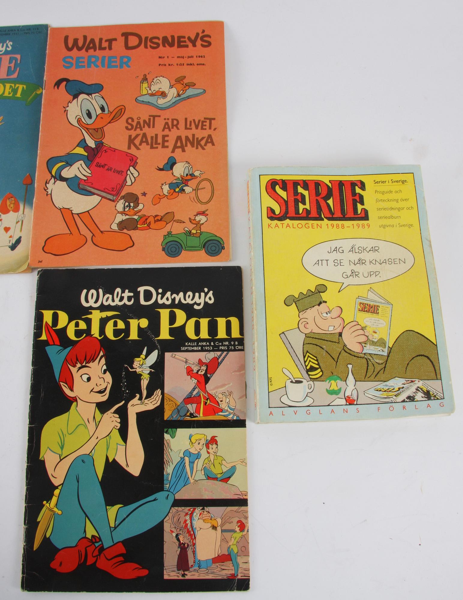 SERIETIDNINGAR, Walt Disney och HJÄLP, 7 st.