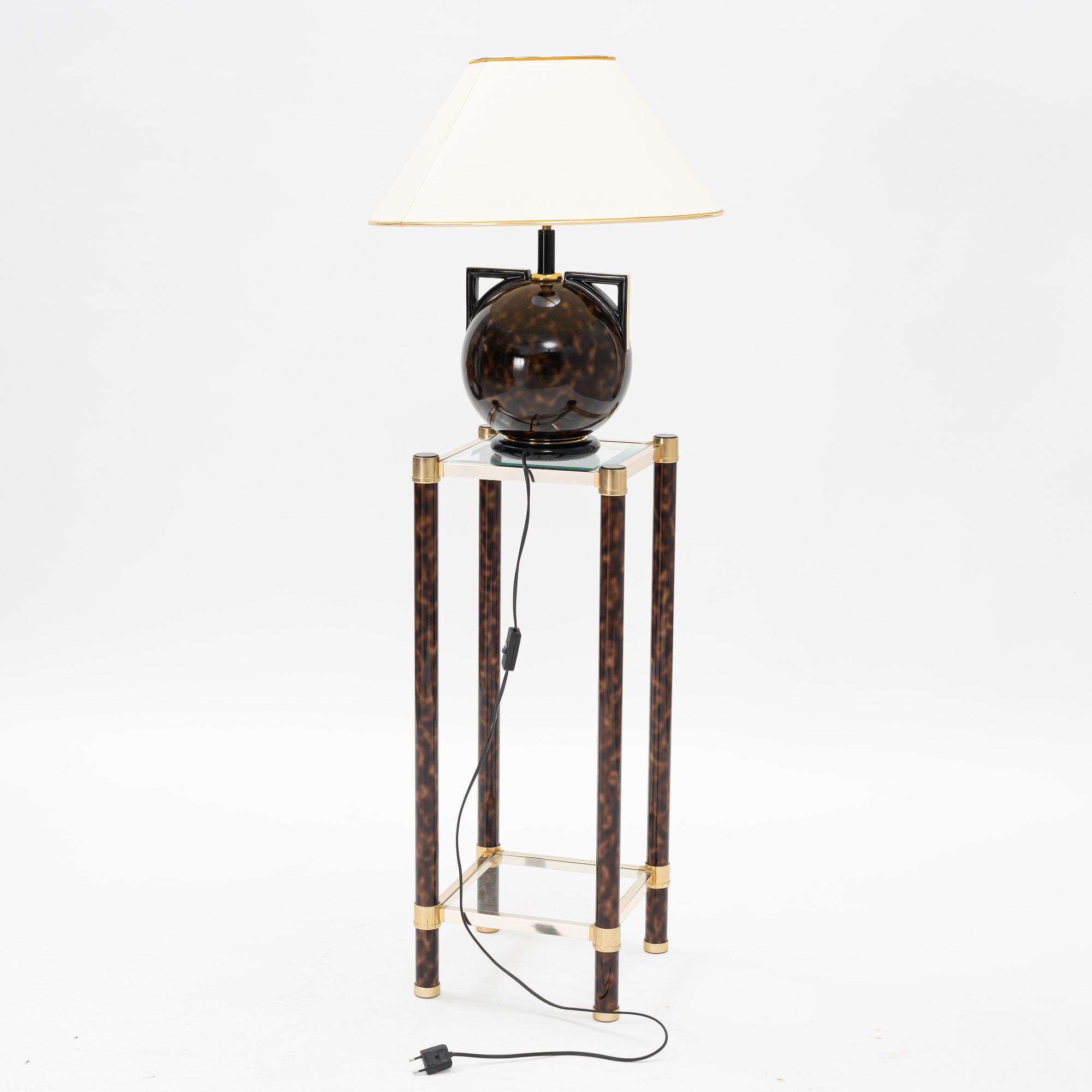 Bordslampa med piedestal, Norco, sent 1900-tal.