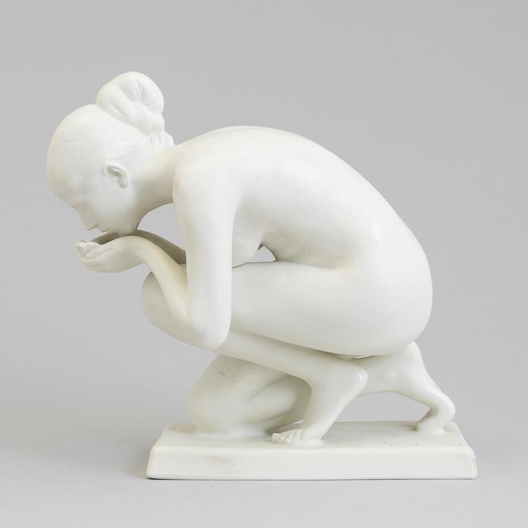 ERNST WENCK, figurin, porslin, Rosenthal, Tyskland.