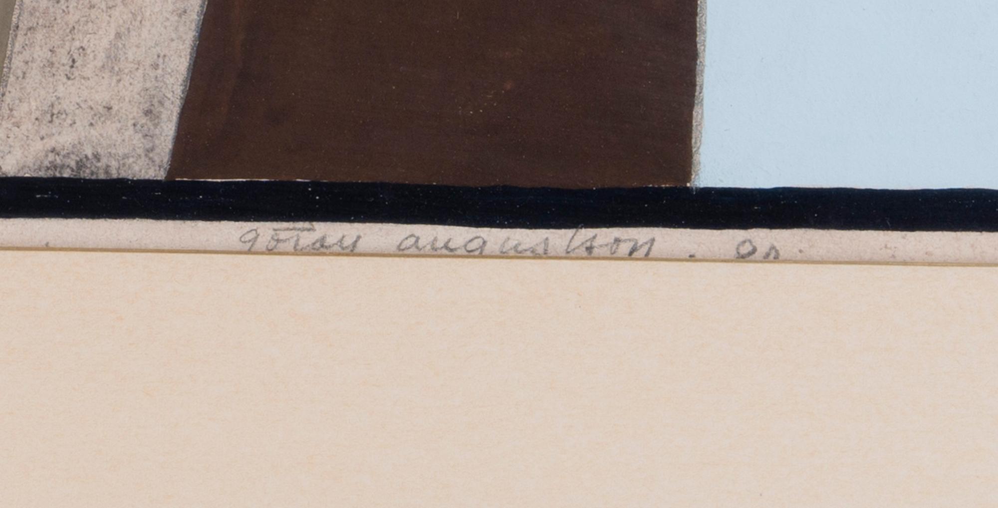 GÖRAN AUGUSTSON, gouache, signerad och daterad -80.