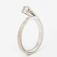 Ring, Sandström & de Wit, 18K white gold with brilliant-cut diamond 0.25 carat.