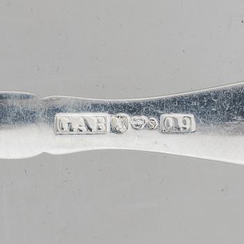 Guldsmedsaktiebolaget (GAB), GAB, cutlery set silver, in case, model 'Vängåva', Stockholm 1964-66 (87 pieces).