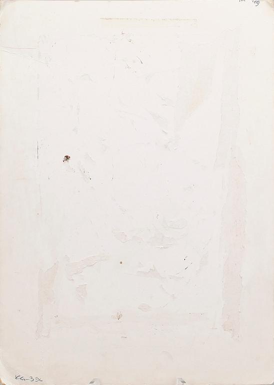 ROLF GOHS, blandteknik på papper. Kartong bär signatur.