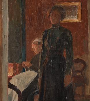 Carl Wilhelmson, "Interiör, vinter, Löfsta" (Interior, winter, Löfsta).