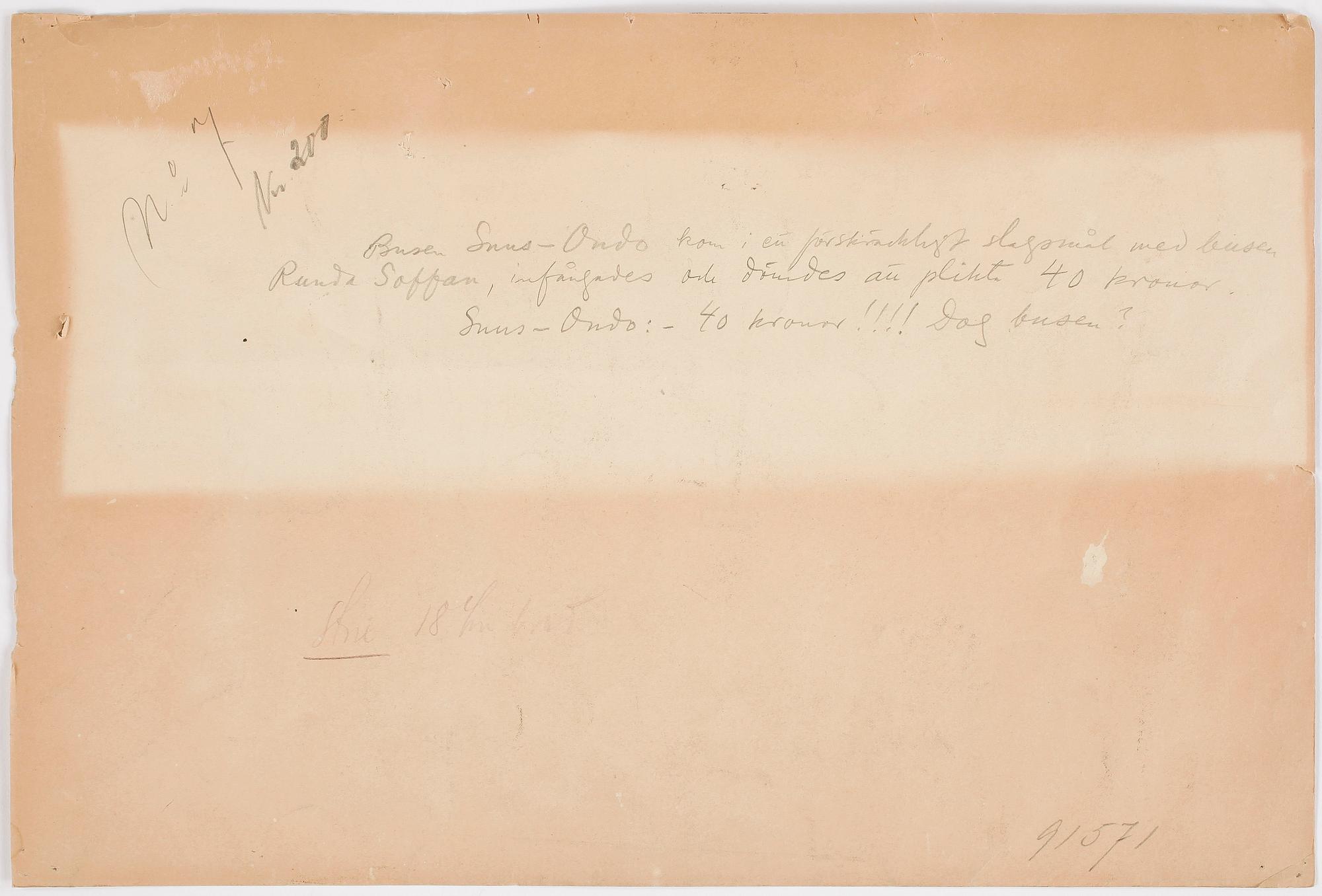 ALBERT ENGSTRÖM, teckningar 4 st samt fotografi, tusch/krita, signerad.