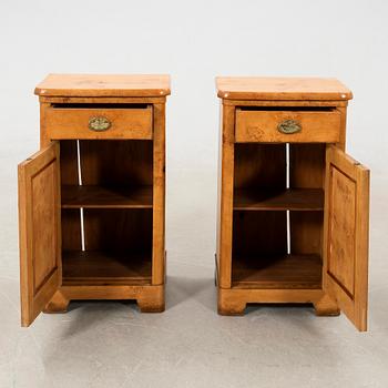 Bedside tables, a pair, early 20th century.