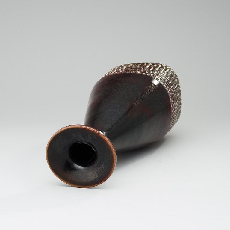 A Stig Lindberg stoneware vase, Gustavsberg Studio 1974.