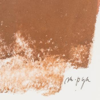 MADELEINE PYK, gouache, signed.