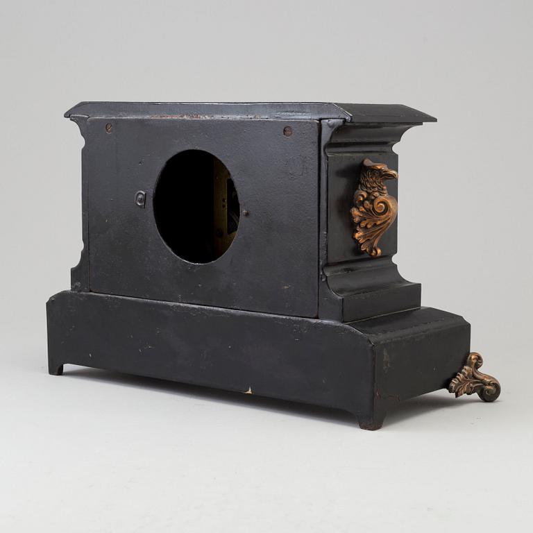 A TABLE CLOCK, Ansonia clock company, New York, late 19th century.