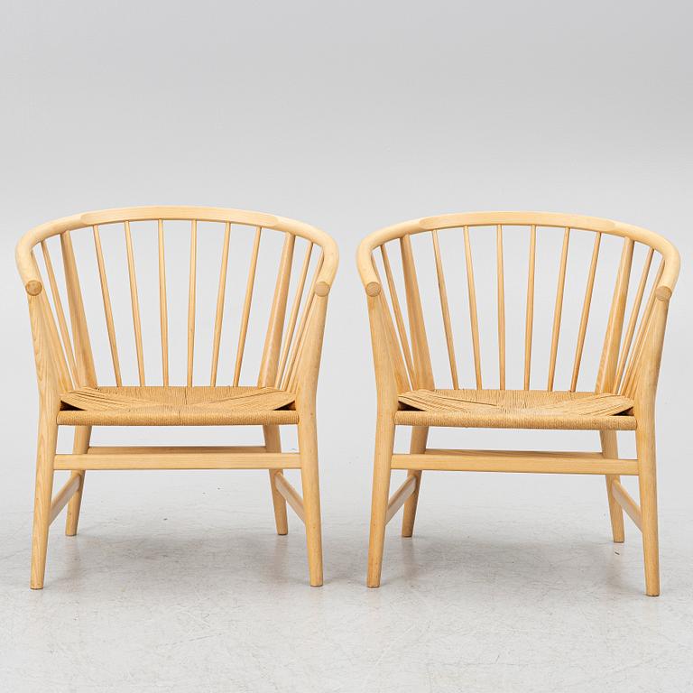 Hans J. Wegner, fåtöljer ett par, PP 112, PP Møbler, Danmark.