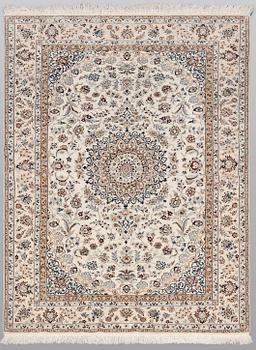 A rug, Nain part silk, sk 6 LAA, 179 x 123 cm.