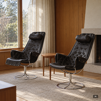 Bruno Mathsson, A pair of armchairs, a pair, Jetson, Dux.