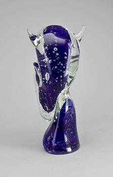 SKULPTUR, glas, Alfredo Rossi, Murano, 1900-talets andra hälft.