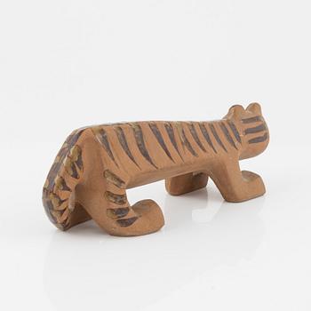 Lisa Larson, a 'Tiger' stoneware figurine from the 'Afrika' series, Gustavsberg.