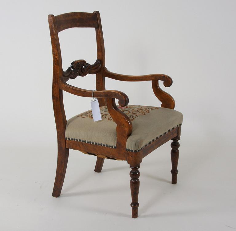 KARMSTOL, senempire, 1800-tal.