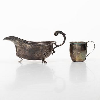 Silver, 15 pieces, 19th-20th century.