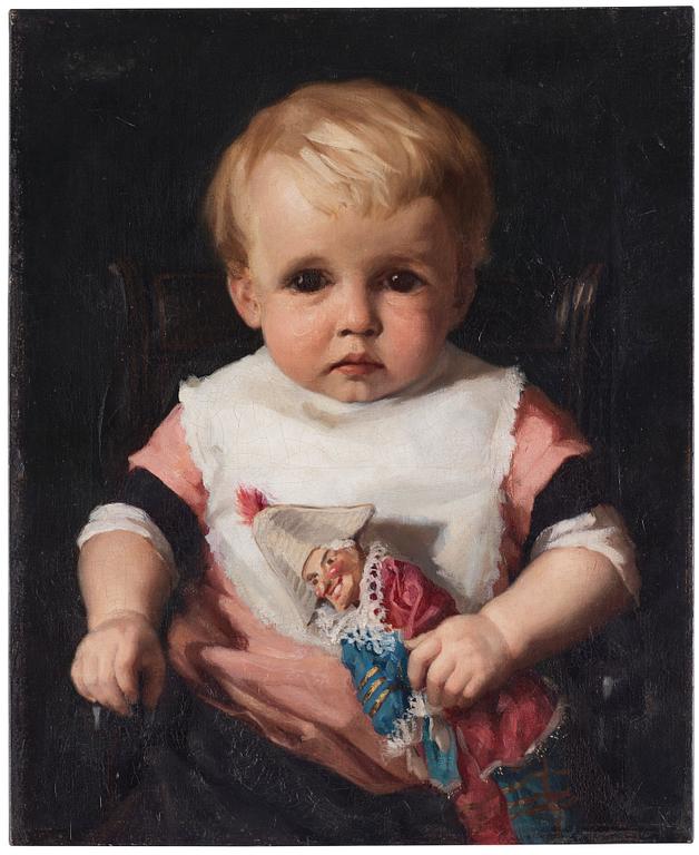 Albert Edelfelt, Portrait of Ragnar, son of the artist Berndt Lindholm.